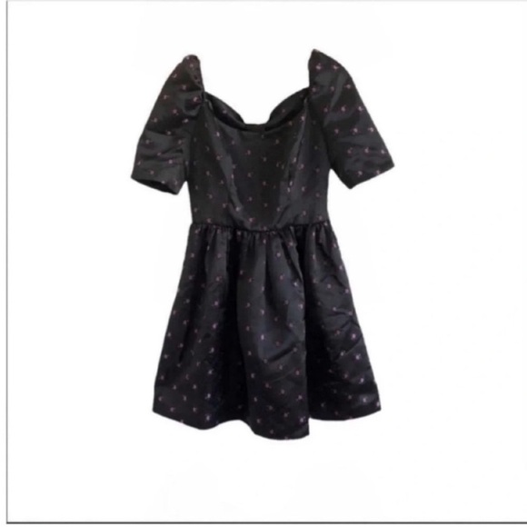 Gal Meets Glam Maude Daisy Floral Bow Mini Dress - Picture 2 of 7